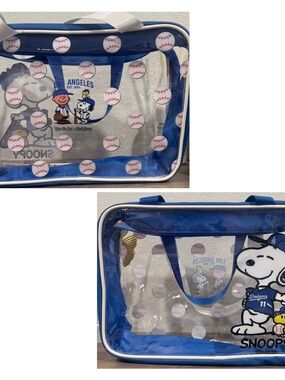 Los Angeles Dodgers x Snoopy Clear Tote Bag - Blue